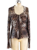 Gianfranco Ferre Leopard Bustier Top Top arcadeshops.com