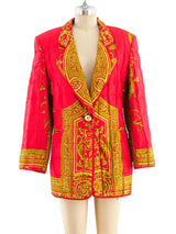 Gianfranco Ferre Quilted Silk Jacket Jacket arcadeshops.com