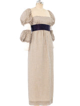 Gingham Maxi Dress Dress arcadeshops.com
