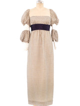 Gingham Maxi Dress Dress arcadeshops.com
