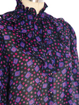 Givenchy Printed Chiffon Top Top arcadeshops.com