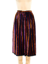 Givenchy Striped Velvet Skirt Bottom arcadeshops.com