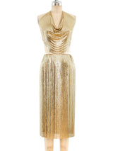 Gold Metal Mesh Ensemble Suit arcadeshops.com