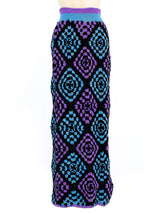 Granny Square Knit Maxi Skirt Bottom arcadeshops.com