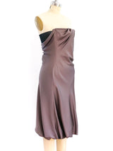 Gucci Strapless Silk Bustier Dress Dress arcadeshops.com
