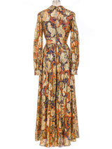 Metallic Paisley Maxi Dress Dress arcadeshops.com