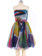 Naeem Khan Rainbow Tulle Cocktail Dress Dress arcadeshops.com