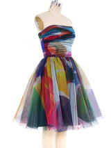 Naeem Khan Rainbow Tulle Cocktail Dress Dress arcadeshops.com