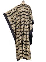 Metallic Gold Chevron Caftan Dress arcadeshops.com