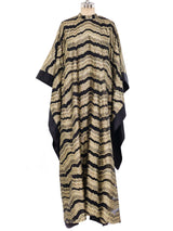 Metallic Gold Chevron Caftan Dress arcadeshops.com