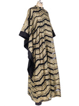 Metallic Gold Chevron Caftan Dress arcadeshops.com