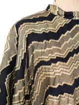 Metallic Gold Chevron Caftan Dress arcadeshops.com