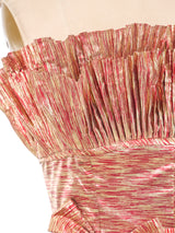 Victor Costa Metallic Strapless Gown Dress arcadeshops.com