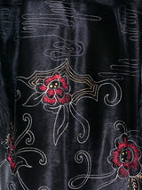 Adrienne Landau Embroidered Fur Coat Outerwear arcadeshops.com