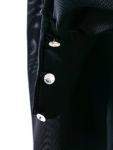 Puff Sleeve Silk Evening Coat Jacket arcadeshops.com