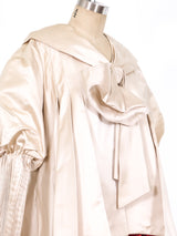 Ivory Satin Opera Coat Outerwear arcadeshops.com