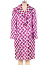 Mr. Blackwell Metallic Houndtooth Coat Outerwear arcadeshops.com