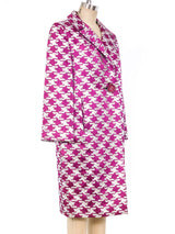 Mr. Blackwell Metallic Houndtooth Coat Outerwear arcadeshops.com