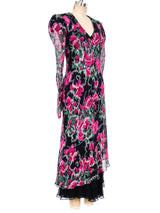 Judy Hornby Floral Printed Silk Dress Dress arcadeshops.com