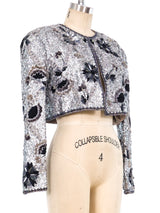 Richilene Embellished Cropped Jacket Jacket arcadeshops.com