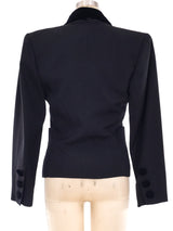 Yves Saint Laurent Velvet Trimmed Blazer Jacket arcadeshops.com