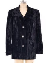 Pauline Trigere Crushed Velvet Jacket Jacket arcadeshops.com