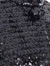 Fur Trimmed Sequin Bolero Jacket Jacket arcadeshops.com