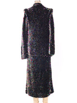 Rainbow Sequin Embellished Knit Ensemble Suit arcadeshops.com