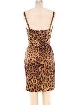 Dolce and Gabbana Leopard Print Bustier Dress Dress arcadeshops.com