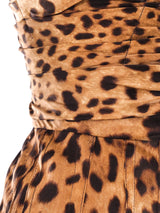 Dolce and Gabbana Leopard Print Bustier Dress Dress arcadeshops.com