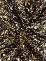 Gold Sequin Embellished Dress Dress arcadeshops.com