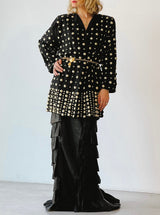 Dome Studded Longline Jacket Jacket arcadeshops.com