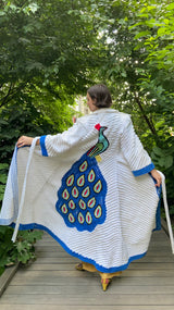 Peacock Chenille Robe Jacket arcadeshops.com