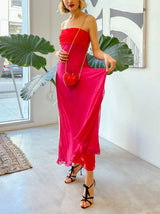 Bill Blass Colorblock Chiffon Column Gown Dress arcadeshops.com