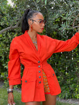 Karl Lagerfeld Orange Coat Dress Dress arcadeshops.com