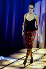 1997 Gianni Versace Heart Printed Skirt Bottom arcadeshops.com