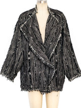 Issey Miyake Deconstructed Wood Grain Jacket Jacket arcadeshops.com