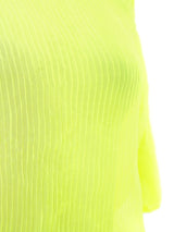 Issey Miyake Neon Plisse Pleated Top Top arcadeshops.com