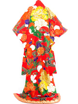 Japanese Floral Embroidered Wedding Kimono Jacket arcadeshops.com