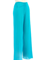 Jean Paul Gaultier Turquoise Net Pants Bottom arcadeshops.com