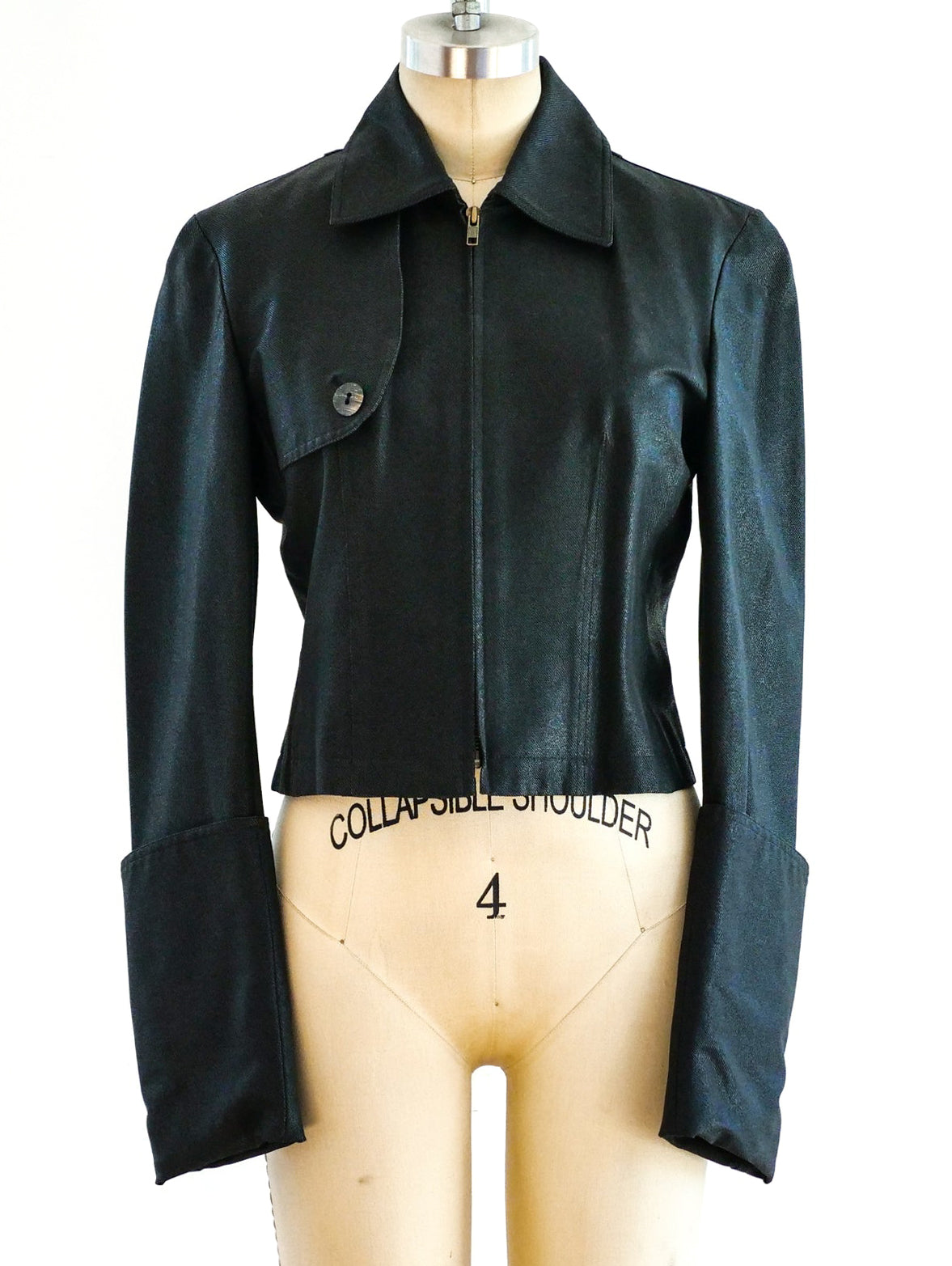 John Galliano Cropped Leather Jacket 【公式通販】