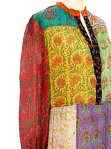 Judith Ann Patchwork Scarf Printed Silk Dress Dress arcadeshops.com