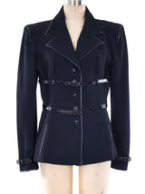 Karl Lagerfeld Belted Jacket Jacket arcadeshops.com