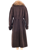 Kenzo Fur Lined Wool Coat Outerwear arcadeshops.com
