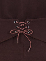 Alaia Chocolate Wool Suit Suit arcadeshops.com