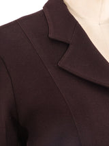 Alaia Chocolate Wool Suit Suit arcadeshops.com