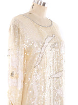 Tonal Sequin Embellished Midi Dress Dress arcadeshops.com