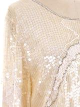 Tonal Sequin Embellished Midi Dress Dress arcadeshops.com