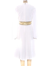 Embellished Tromp L'Oeil Belted Dress Dress arcadeshops.com