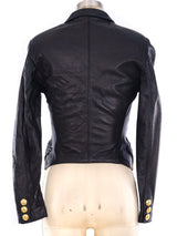 Gianni Versace Embellished Leather Jacket Jacket arcadeshops.com